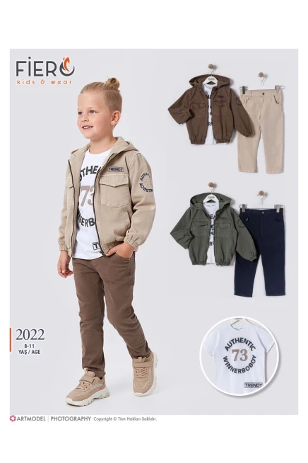 8-11 سنة صبي بدله ستره مع سروال