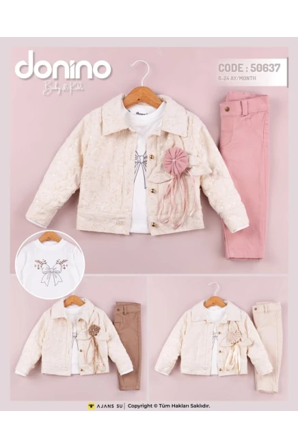 6-24 شهر فتاة بدله ستره مع سروال