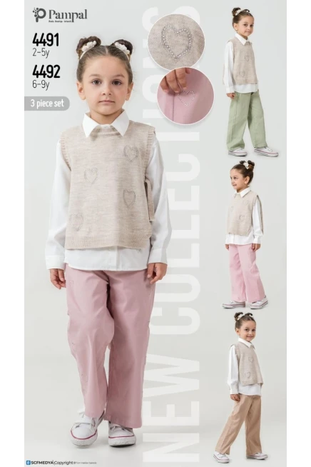 2-5 سنة فتاة بدله جيله مع سروال