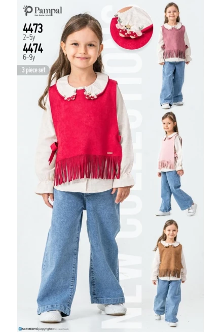 Yelekli Gömlekli Pantolonlu Takım