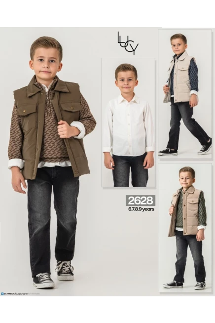 6-9 سنة صبي بدله جيله مع سروال