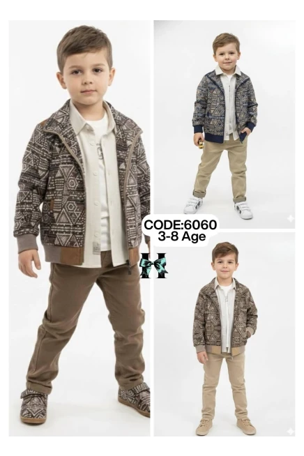 3-8 سنة صبي بدله ستره مع سروال