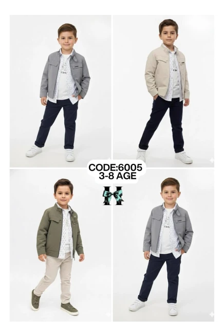 3-8 سنة صبي بدله ستره مع سروال