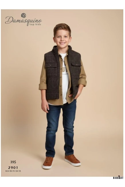 8-13 YEAR Boy PANT SUIT WITH VEST