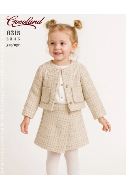 2-5 ГОДА девочка  пиджак с юбкой комплект