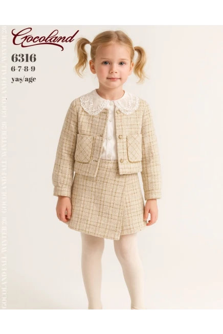 2-5 ГОДА девочка  пиджак с юбкой комплект