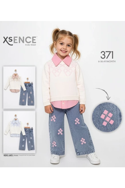 6-36 MONTH Girl PANT SUIT WITH JUMPER