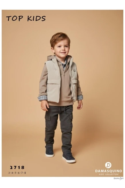 3-8 YEAR Boy PANT SUIT WITH VEST