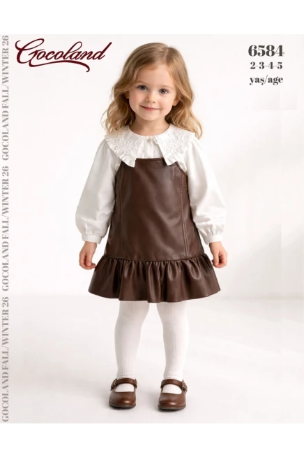 2-5 سنة فتاة سروال جلد