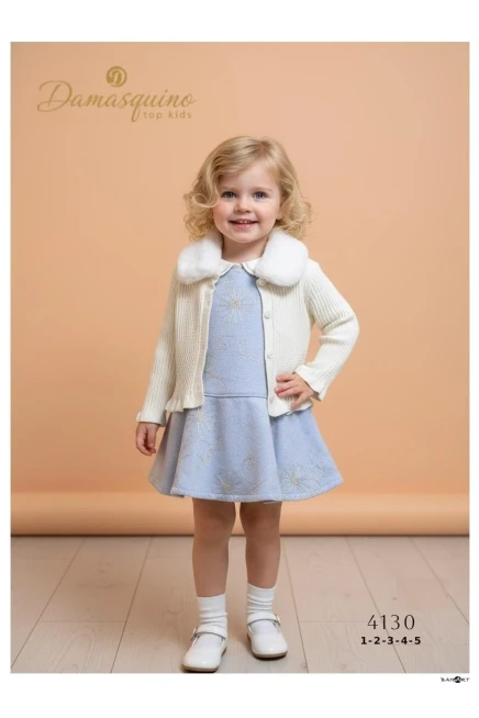 1-5 سنة فتاة فستان كارديجان