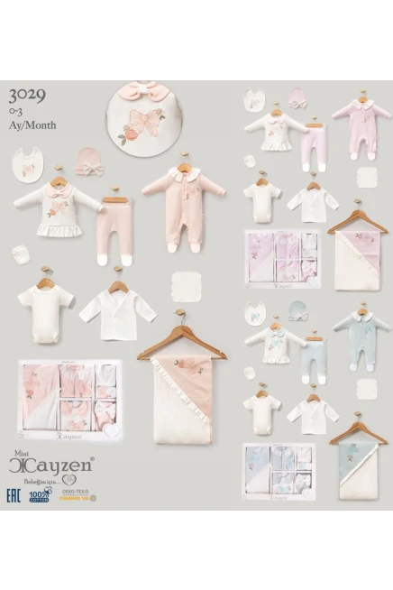 ٠-٣ أشهر فتاة طقم حديثي الولادة