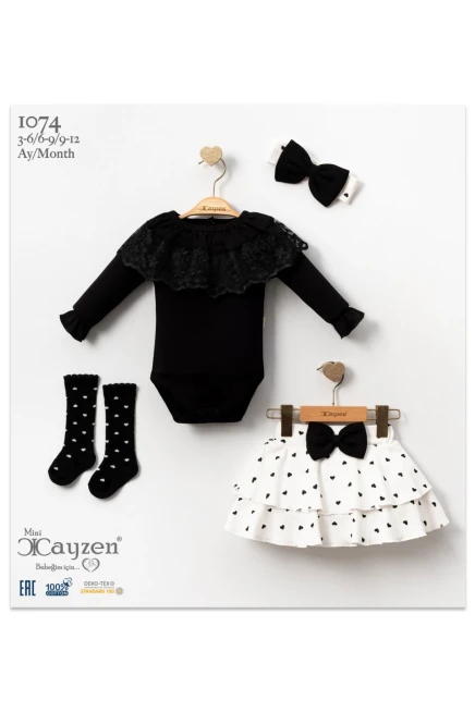 Bandanalı Çoraplı Badili Etekli Takım