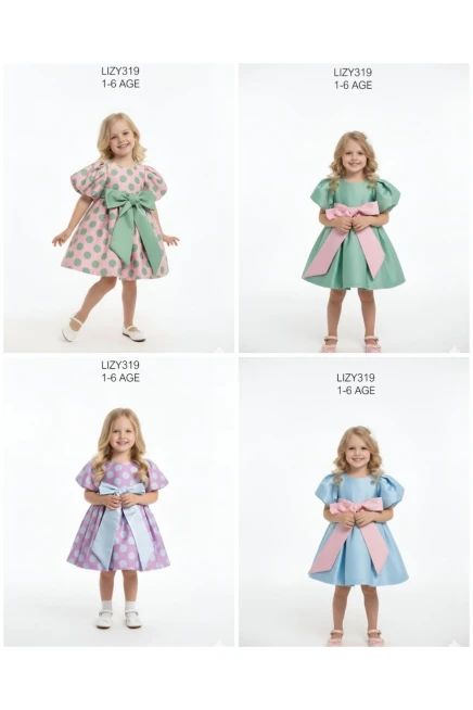 1-6 سنوات فتاة فستان