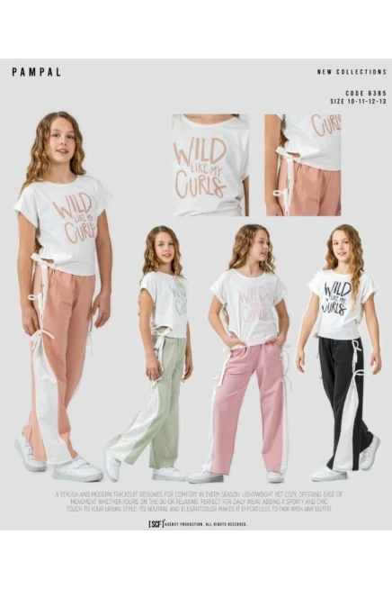 10-13 ГОДА девочка комплект с футболкой и брюками