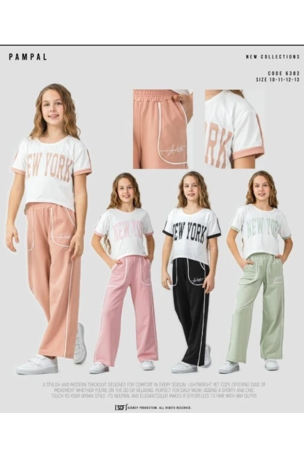 10-13 ГОДА девочка комплект с футболкой и брюками