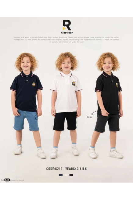 3-6 YEAR Boy SHORTS SET WITH T-SHIRT