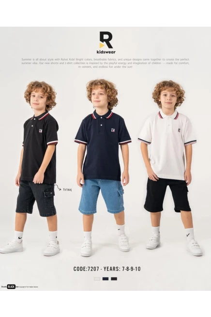 7-10 YEAR Boy SHORTS SET WITH T-SHIRT