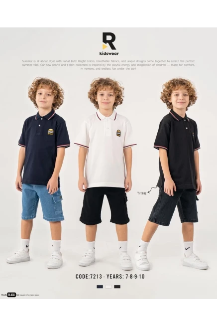 7-10 سنة صبي بدله تيشرت مع شورت