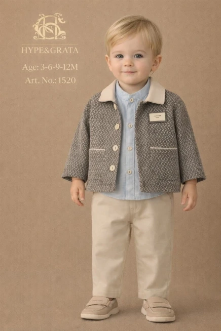 Ceketli Sweatshırtlu Pantolonlu Takım