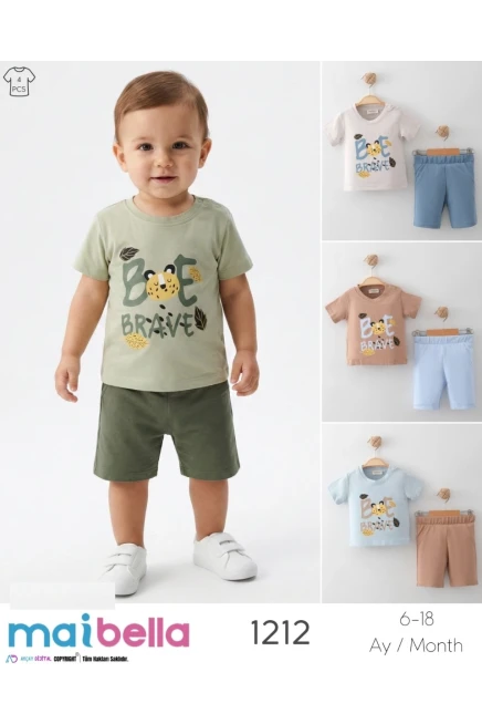 6-18 MONTH Boy SHORTS SET WITH T-SHIRT