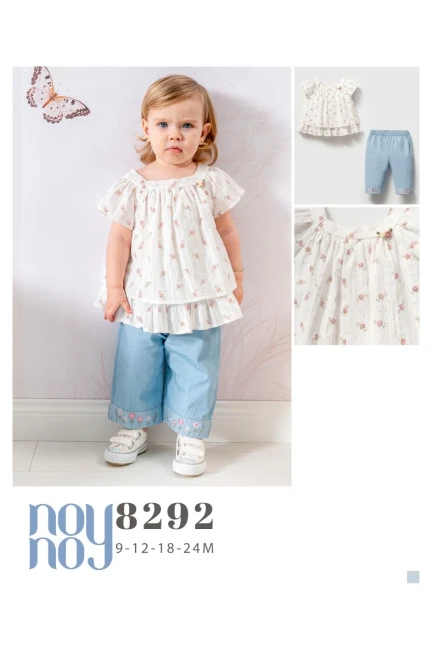 9-24 MONTH Girl PANT SET WITH BLOUSE