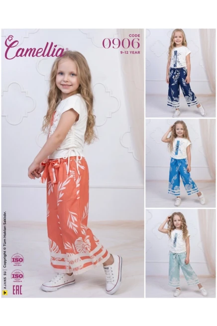 Bluzlu Çiçekli Pantolon Takım