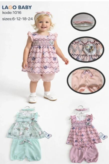 6-24 месяц девочка Блуза-костюм