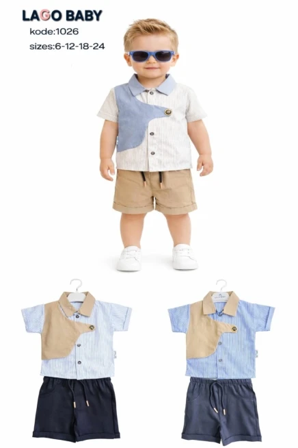 Gömlekli Şort Takım