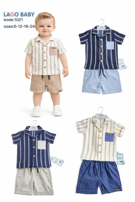 6-24 شهر صبي بدله قميص مع شورت