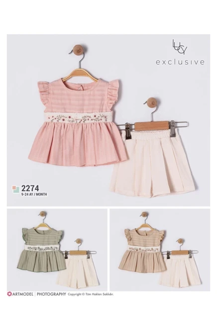 9-24 месяц девочка Блуза-костюм