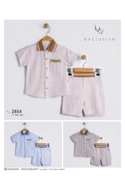 2-5 سنة صبي بدله قميص مع شورت