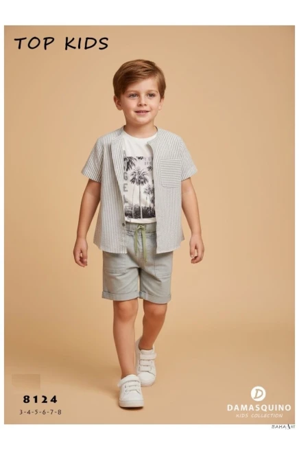 3-8 ГОДА мальчик Рубашка шорты костюм