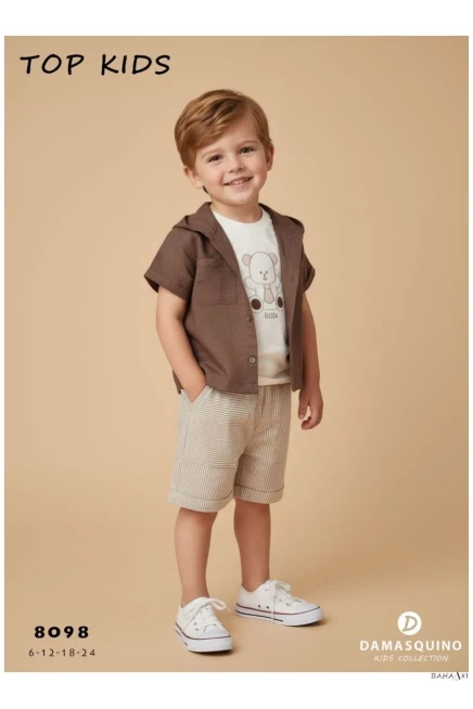 6-24 شهر صبي بدله قميص مع شورت