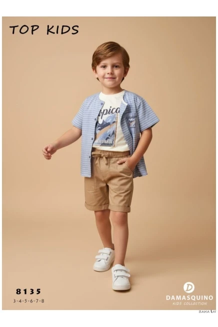 3-8 ГОДА мальчик Рубашка шорты костюм