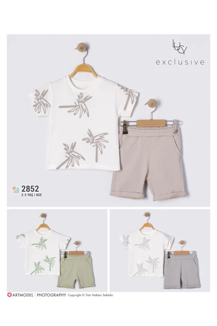 2-5 YEAR Boy SHORTS SET WITH T-SHIRT