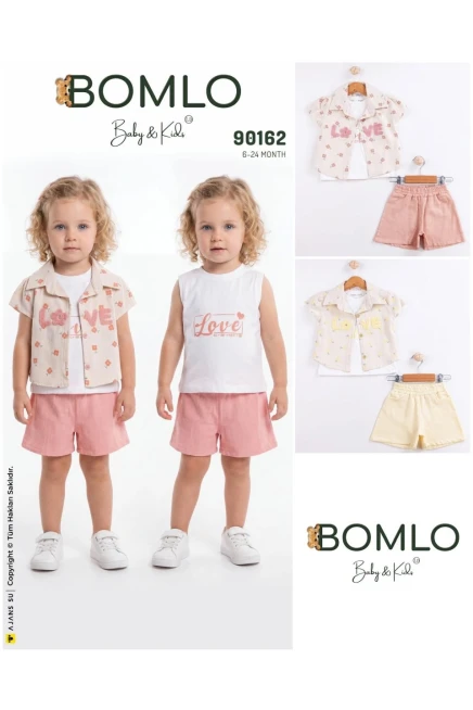 Gömlekli Tişörtlü Şort Takımı 