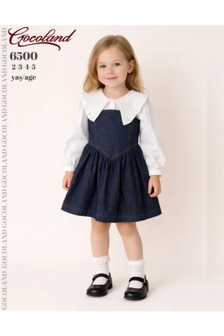 Gömlekli Kot Elbise