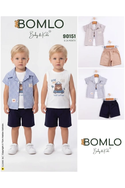 6-24 MONTH Boy SHORTS SET WITH SHIRT