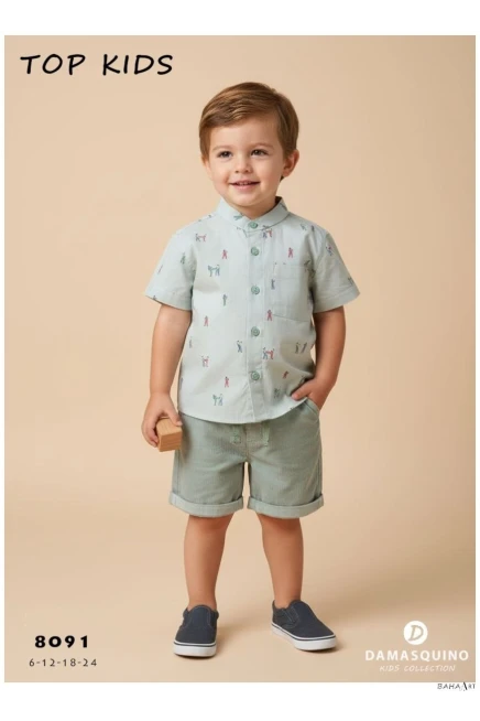 6-24 месяц мальчик Рубашка шорты костюм