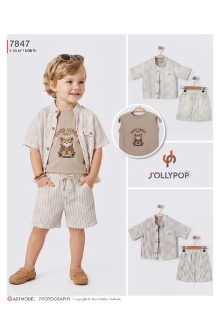 9-24 شهر صبي بدله قميص مع شورت