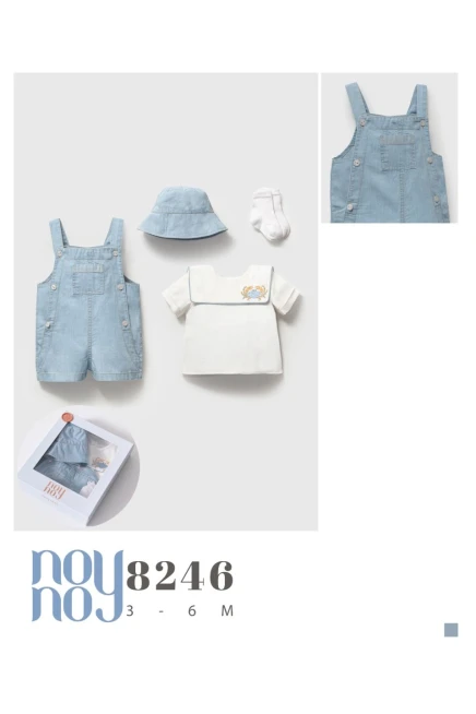 Tişörtlü Çoraplı Şapkalı Tulum 