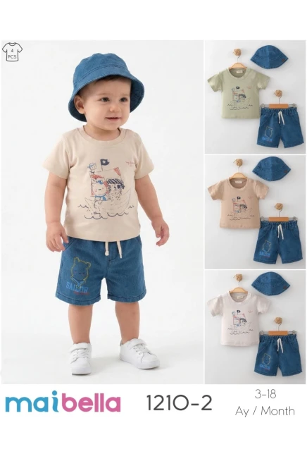 3-18 MONTH Boy SHORTS SET WITH T-SHIRT