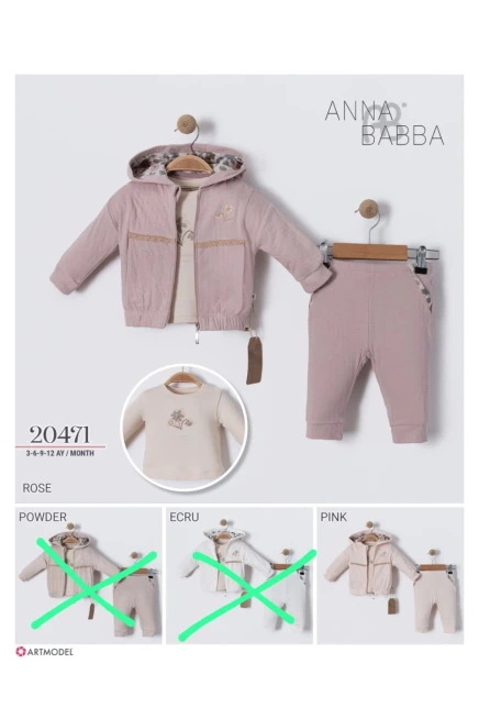 3-12 شهر فتاة بدله ستره مع سروال