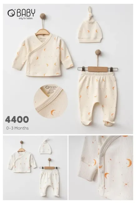 Ay Baskılı 3`Lü Set