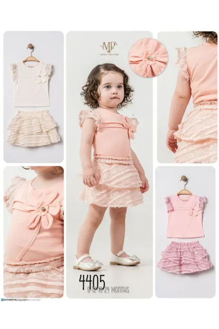 9-24 شهر فتاة بلوزة طقم شرط