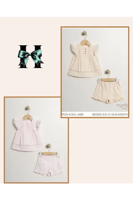 6-24 месяц девочка Блуза-костюм