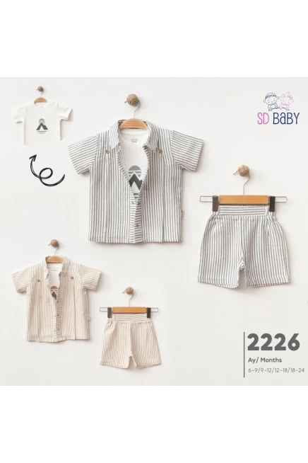 6-24 месяц мальчик Рубашка шорты костюм