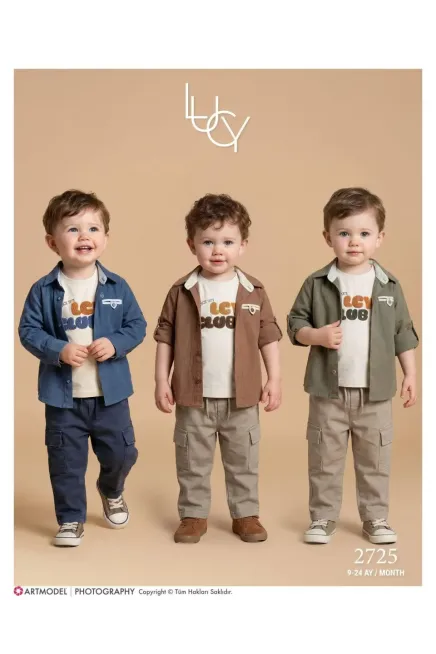 9-24 شهر صبي بدله قميص مع سروال