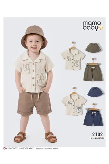 Gömlekli Şort Takım