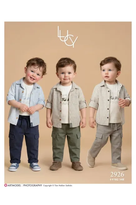 6-9 YEAR Boy PANT SUIT WITH SHIRT